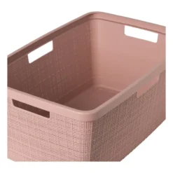 Curver jute wasmand - 46 liter - roze