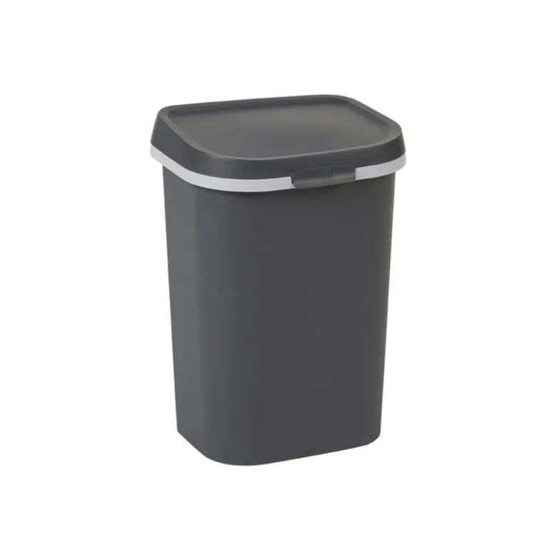 Curver prullenbak mistral flat - grijs - 25 liter