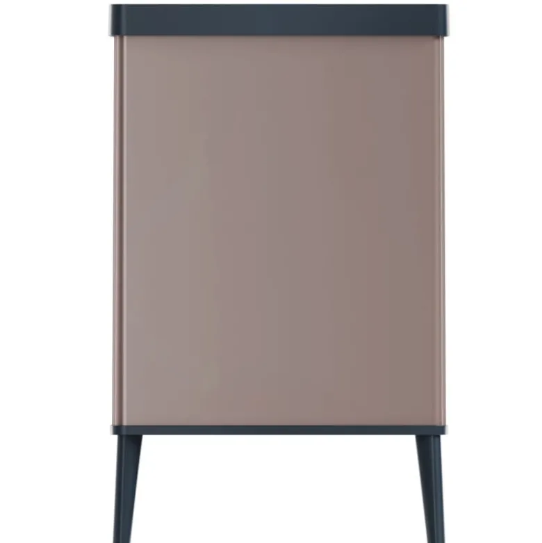 Curver prullenbak Verto - rosékleurig/zwart - 54 liter