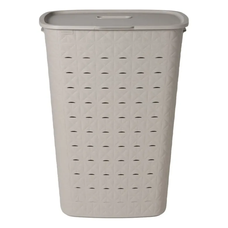 Curver wasmand fresh met deksel - 56 liter - taupe