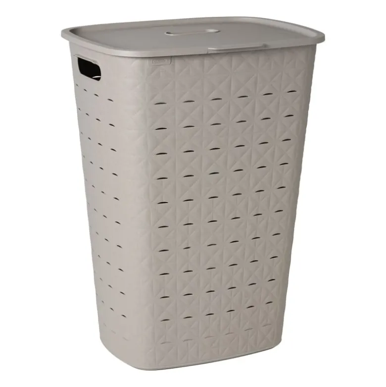 Curver wasmand fresh met deksel - 56 liter - taupe