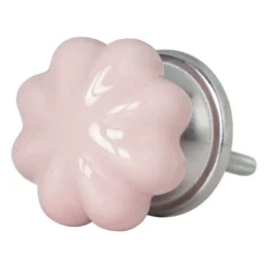 Deurknopje pompoen - roze - ø3.5 cm