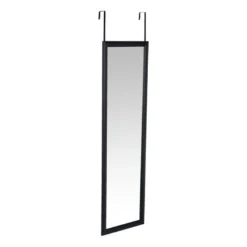 Deurspiegel - zwart - 34x124 cm