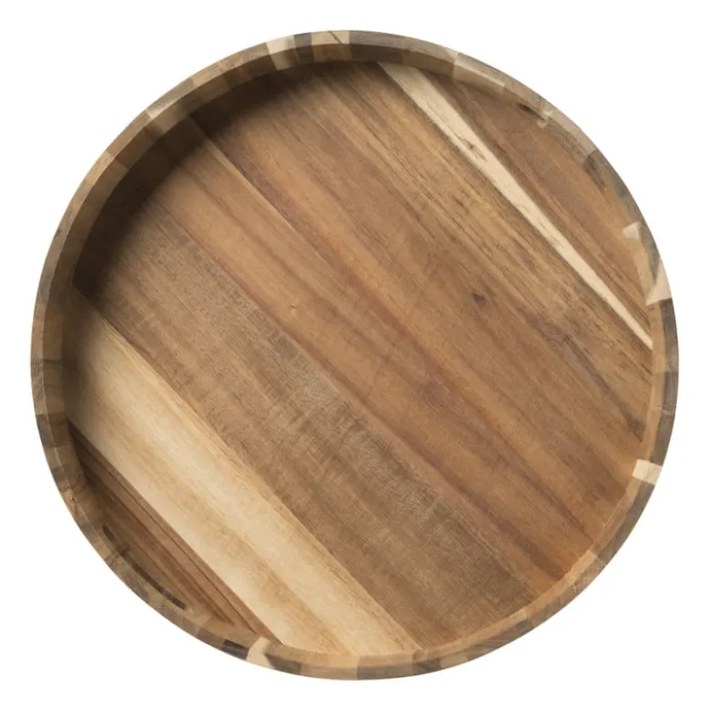 Dienblad acacia - naturel - ø40 cm