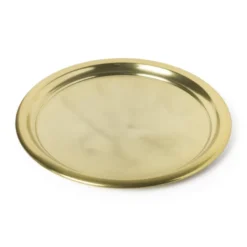 Dienblad goud - aluminium - ø38 cm