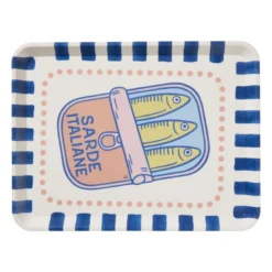 Dienblad sardientjes - multikleur - 2.2x40x29 cm