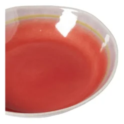Diep bord Roots - rood/paars - ø20x5.4 cm