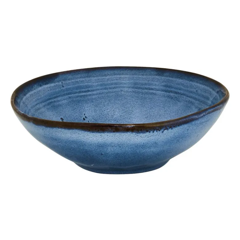 Diep bord Toscane - donkerblauw - 19 cm