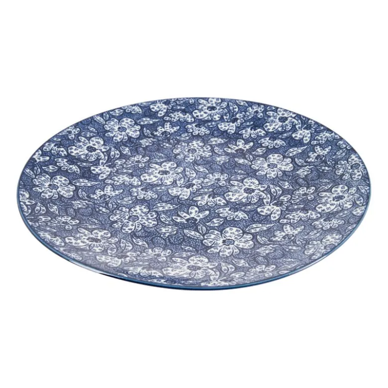 Dinerbord blue print - botanic - ⌀26 cm
