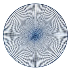 Dinerbord blue print - stripes - ⌀26 cm