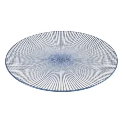 Dinerbord blue print - stripes - ⌀26 cm