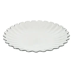 Dinerbord geschulpt - groen - ø28x2.5 cm