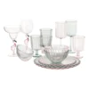 Dinerbord geschulpt - roze - ø28x2.5 cm