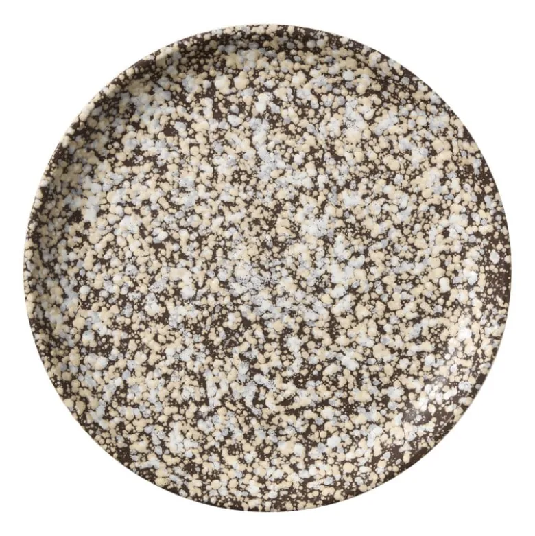Dinerbord olivo - bruin - ø25.5x2.8 cm