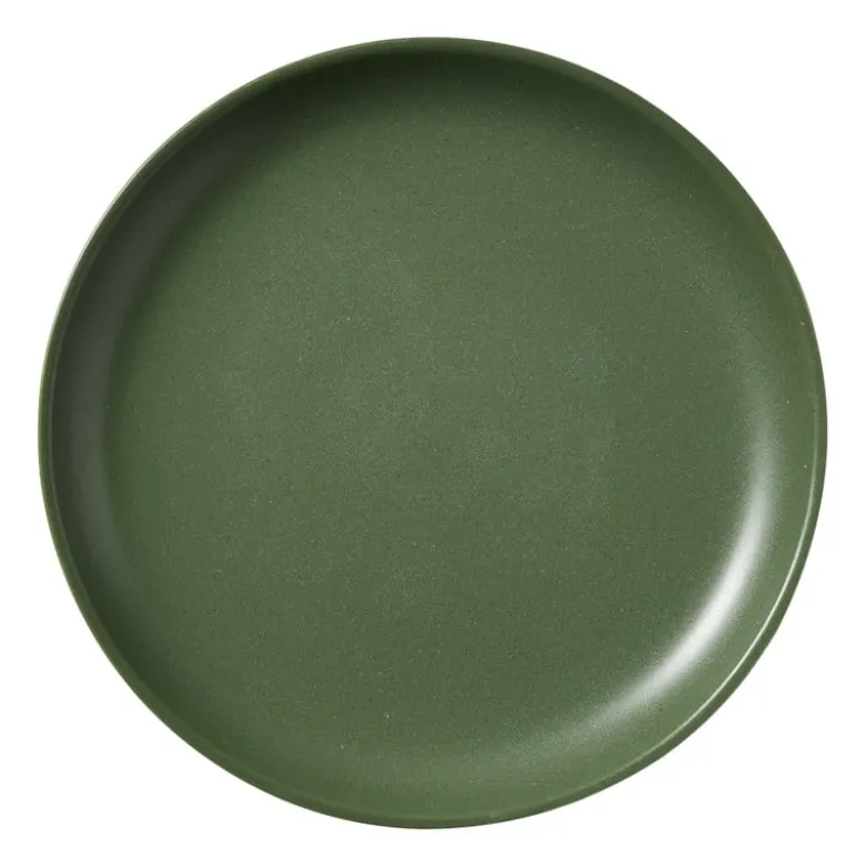Dinerbord olivo - donkergroen - ø25.5x2.8 cm