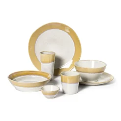 Dinerbord roots - oker - ø27.5x3 cm