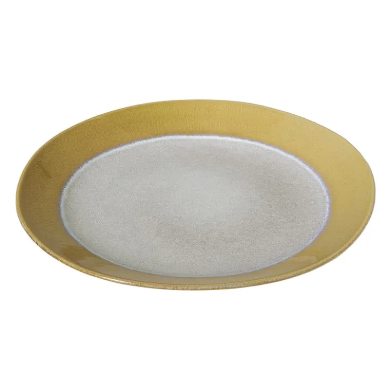 Dinerbord roots - oker - ø27.5x3 cm