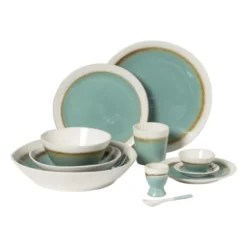 Dinerbord Roots - turquoise - ø27.5x3 cm