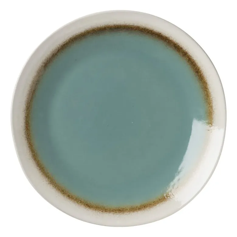 Dinerbord Roots - turquoise - ø27.5x3 cm