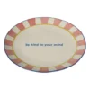 Dinerbord - roze - ø25.5x3.5 cm - Happy at Home by Sanny