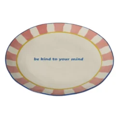 Dinerbord - roze - ø25.5x3.5 cm - Happy at Home by Sanny