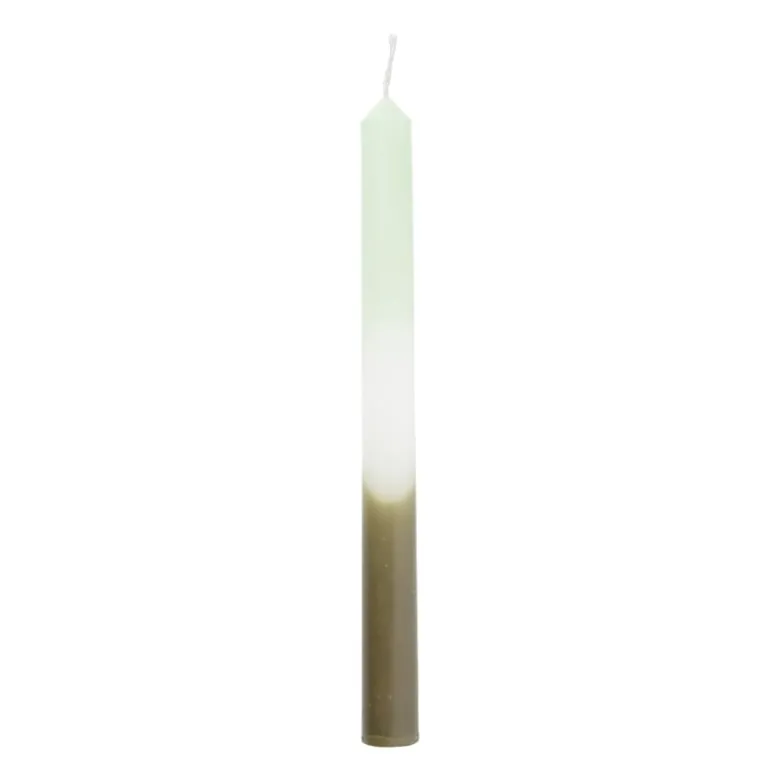 Dinerkaars dipdye - groen/wit - ø2.15x25 cm