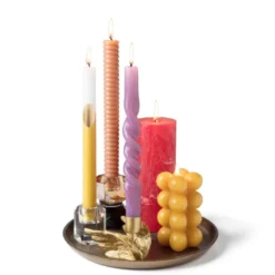 Dinerkaars dip dye - okergeel - ⌀2x25 cm