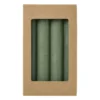 Dinerkaarsjes - set van 4 - groen - ø2.2x14 cm