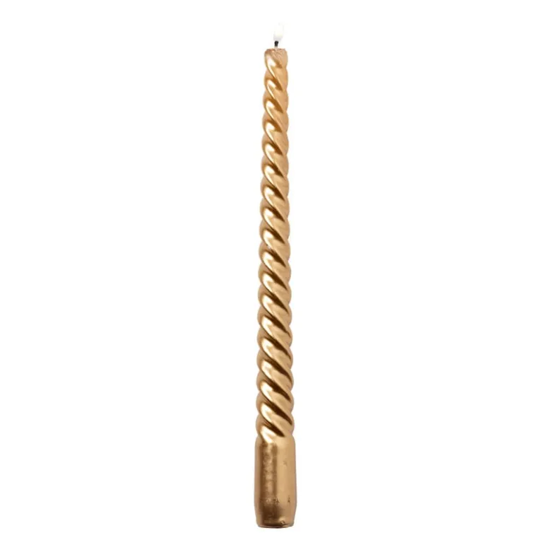 Dinerkaars metallic twist - roségoud - ø2x25 cm