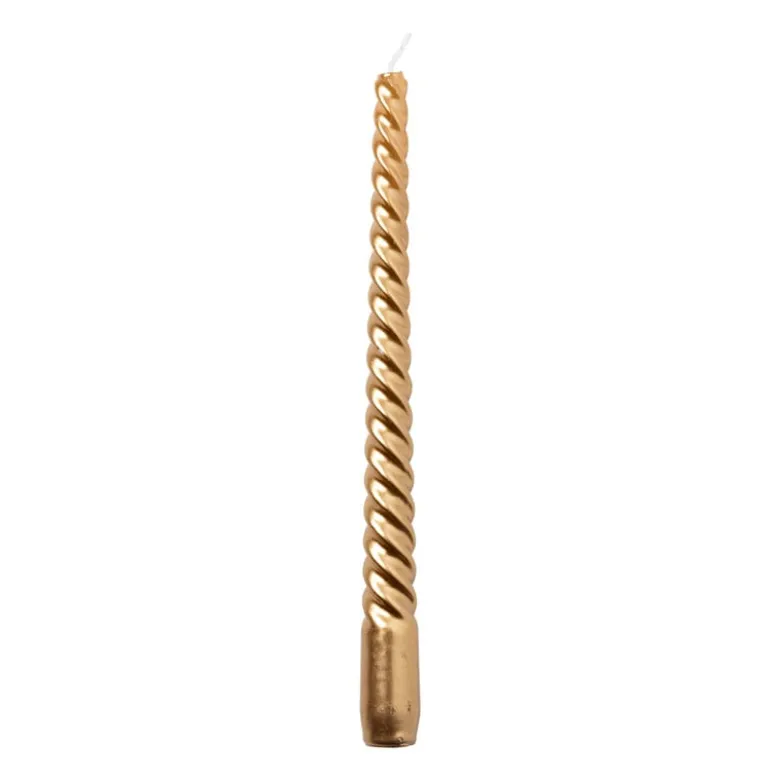 Dinerkaars metallic twist - roségoud - ø2x25 cm