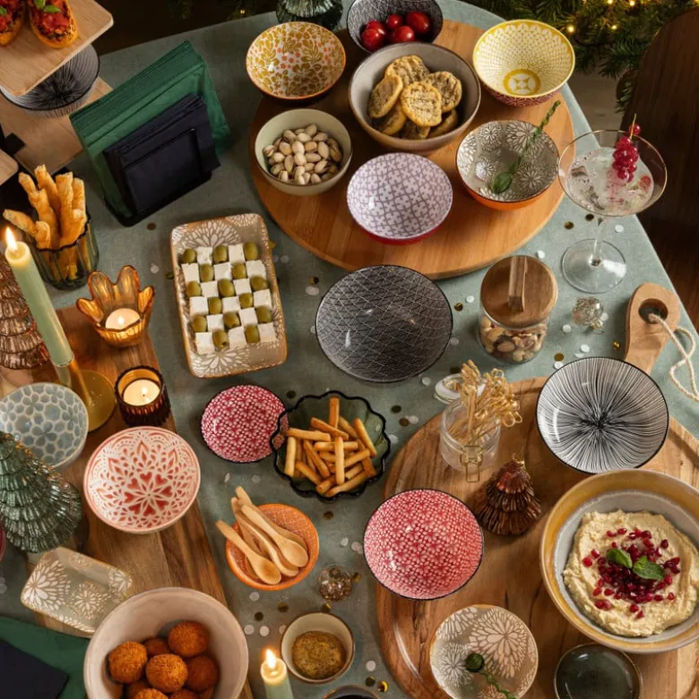 Diner/theelichthouder - lichtbruin - ø5.5x6 cm