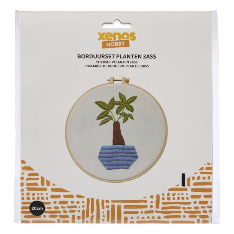 DIY borduursetje planten - diverse varianten