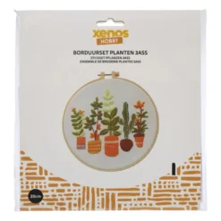 DIY borduursetje planten - diverse varianten