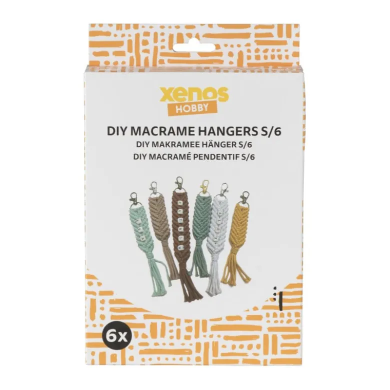 DIY macrame hangers - set van 6