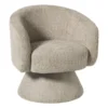 Draaifauteuil bouclé - taupe - 74x68x66 cm
