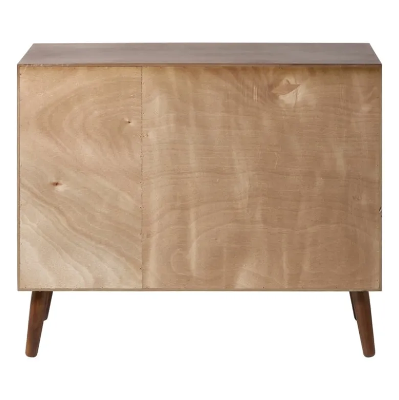 Dressoir retro - donkerbruin - 76x93x31.5 cm