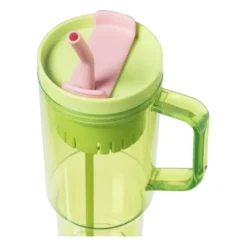 Drinkbeker met rietje Titan - groen - 1 liter