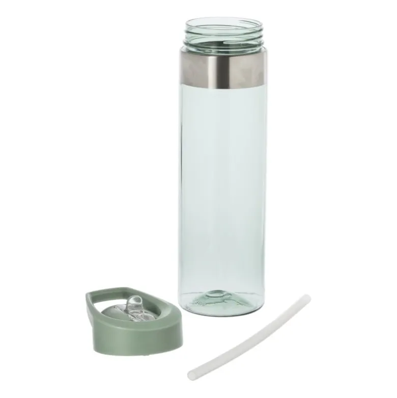 Drinkfles met rietje - groen - 500 ml