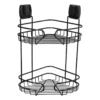 Easy lock doucherekje hoek - zwart - 21.5x21.5x34 cm