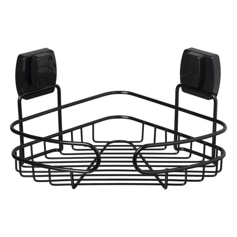 Easy lock doucherekje hoek - zwart - 21.5x21.5x10 cm
