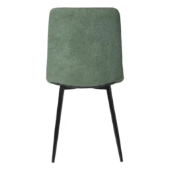 Eetkamerstoel chenille - groen - 90x53.5x44.5 cm