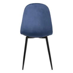 Eetkamerstoel Ivy velvet - donkerblauw - 88x44x53 cm