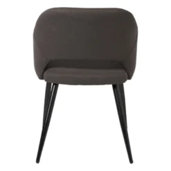 Eetkamerstoel Leonardo met armleuning - grijs - 81x62.5x56 cm