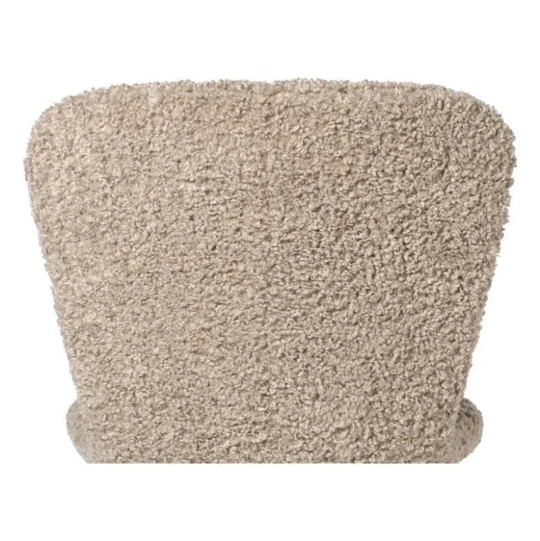 Eetkamerstoel Liz - beige - teddy - 83.5x55x45.4 cm