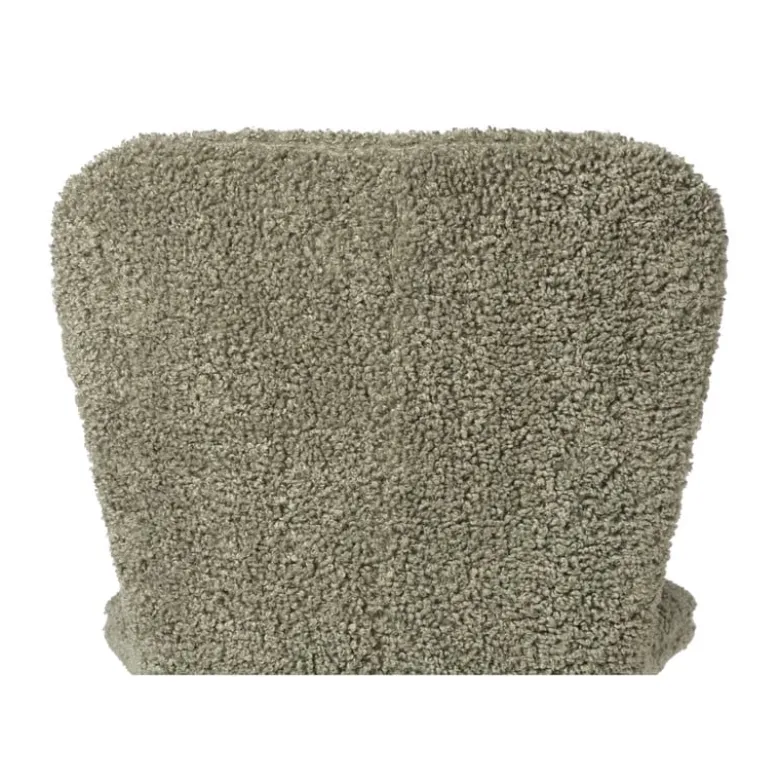 Eetkamerstoel Liz - groen - teddy - 83.5x55x45.4 cm