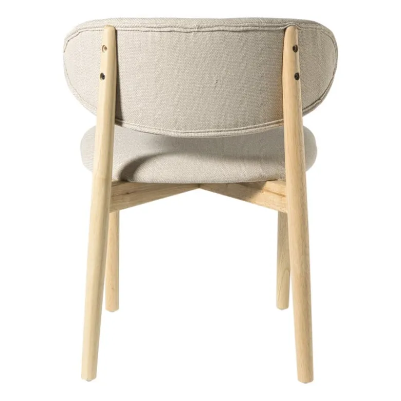 Eetkamerstoel Niki - wit - 78x55x54 cm