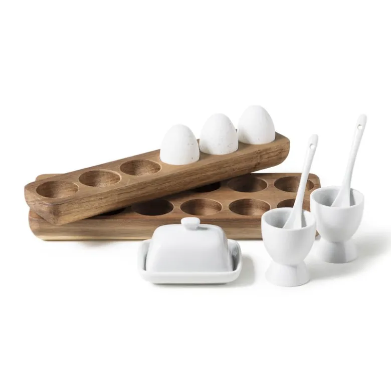 Eiertray hout - voor 6 eieren