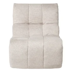 Fauteuil chenille chunk - beige - 87x72x66 cm