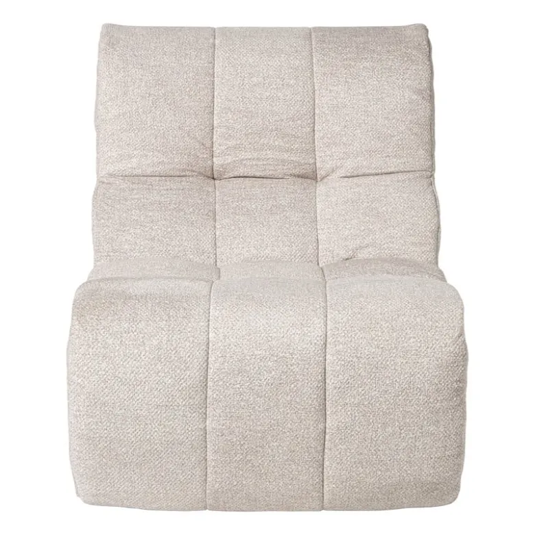 Fauteuil chenille chunk - beige - 87x72x66 cm