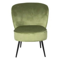 Fauteuil Frida - groen - 77x69x60 cm